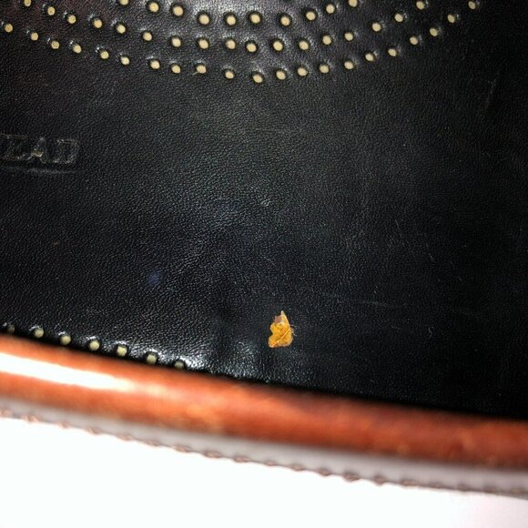 Duck Head Mens Size 9.5 M Black Brown All Leather Tassel Kiltie Loafers Shoes - Picture 9 of 11